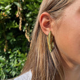 CARLA - Gold earrings 53mm
